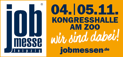 Jobmesse Leipzig 4. & 5. November 2023 - wir sind dabei